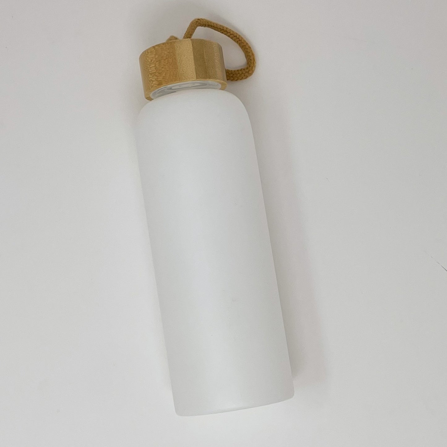 Bouteille en verre blanc givré - 591 ml