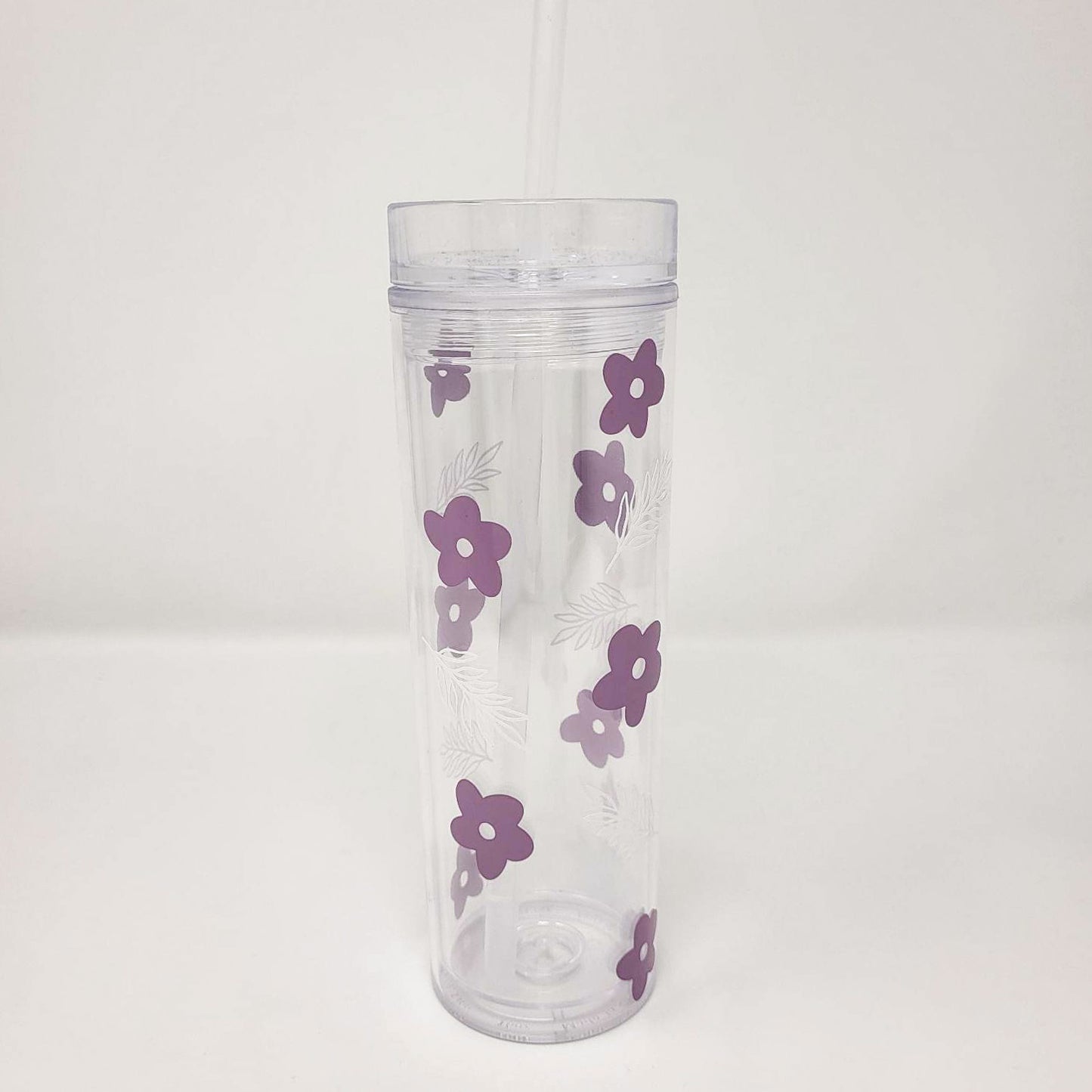 Grand verre avec paille